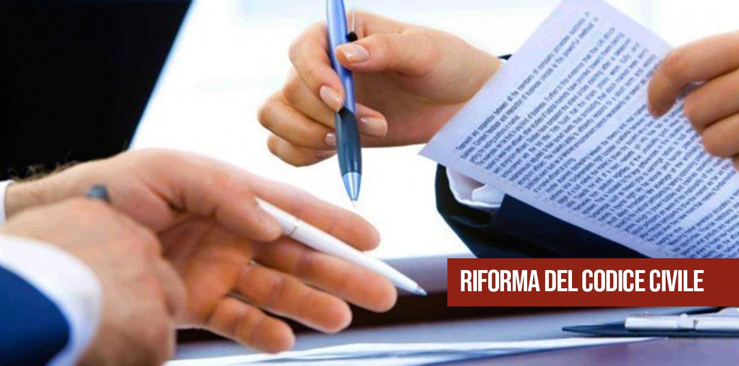 Riforma del Codice Civile.
