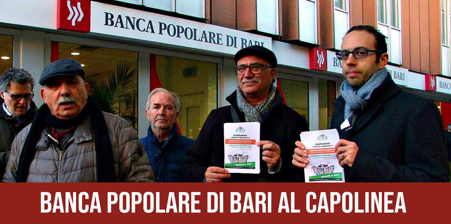 Banca Popolare di Bari al capolinea.